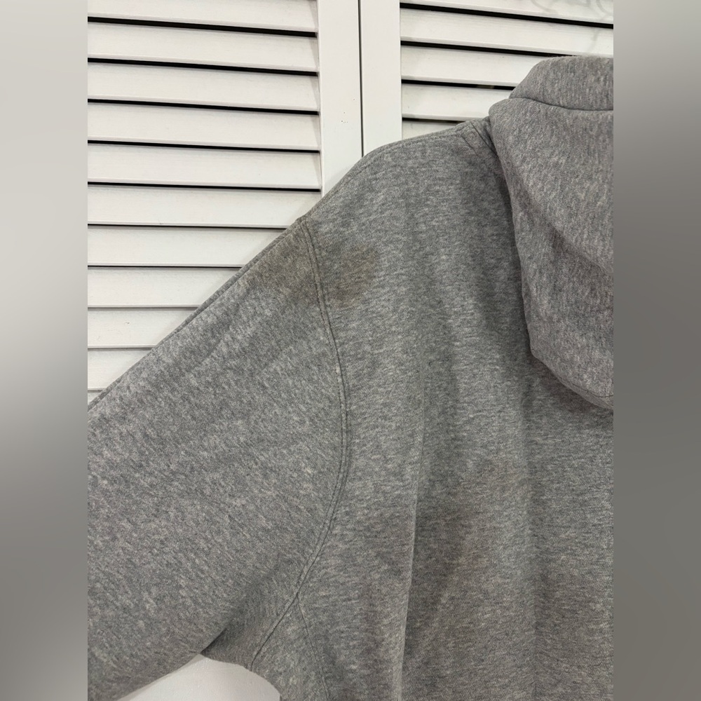 Nike Gray Hoodie with Red Print Size L - Picture 5 of 10